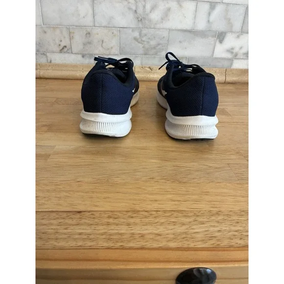 Nike Downshifter 11 Running Shoes Mens 12 Navy Blue White CW3411-402 Sneakers - Picture 4 of 7